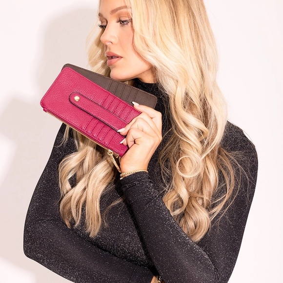 Jen & Co. Saige Slim Card Holder Wallet and Coin Purse - Picture 5 of 6